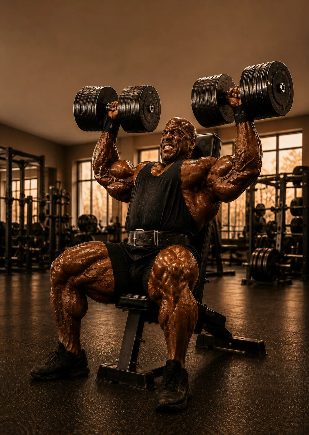 Free-weight training at Aim Fitness